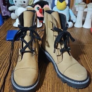 SOREL Joan Now Lace - Caribou - Leather - Size 7